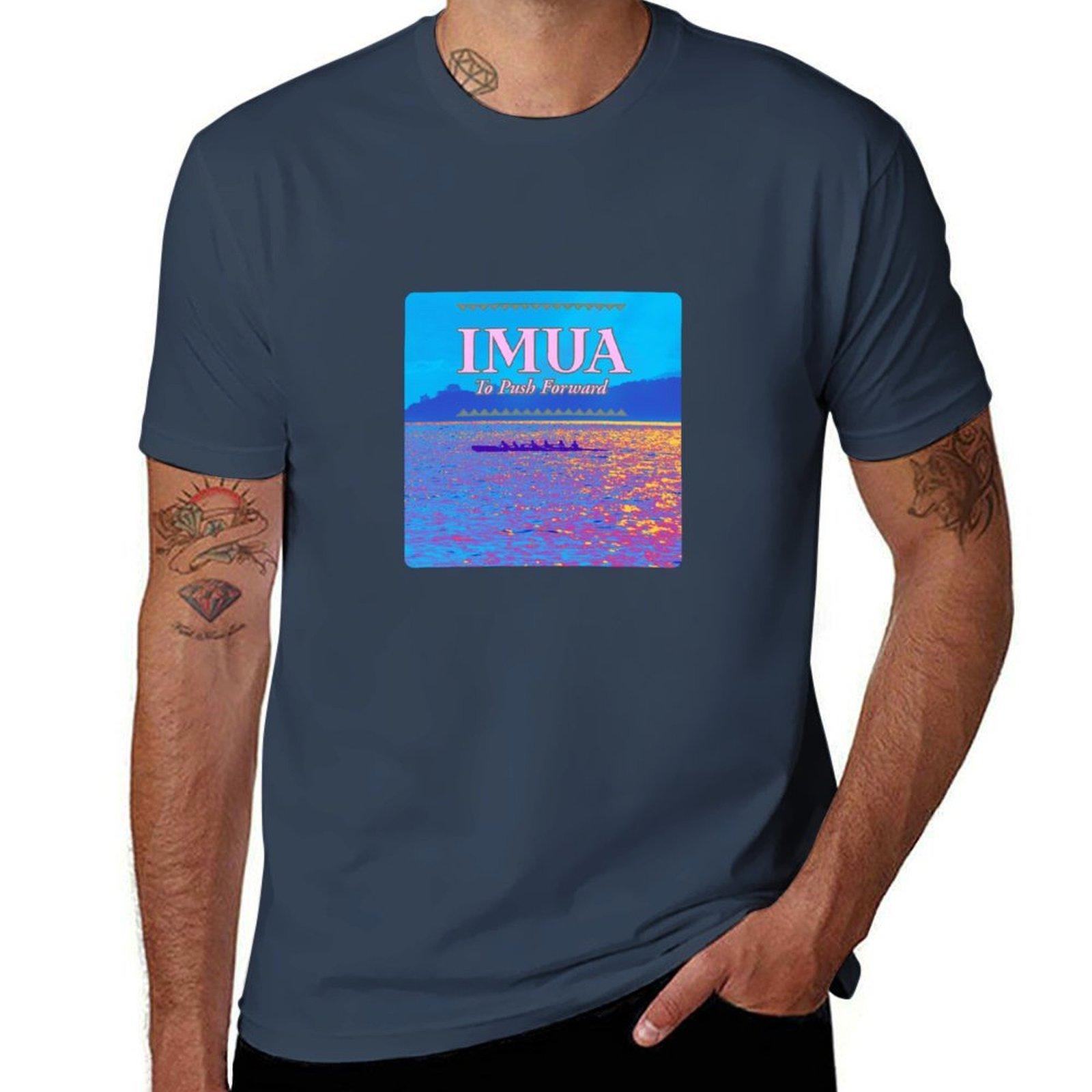 Hawaiian Canoe IMUA Push Forward TShirt Urban Style Casual Short Sleeve Top S