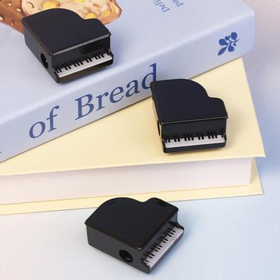 1/3/5 Stuks Creatieve Muziek Schrijfwaren Cadeaus Schattige Cartoon Piano Vormige Potloodslijper Voor School Kantoorartikelen