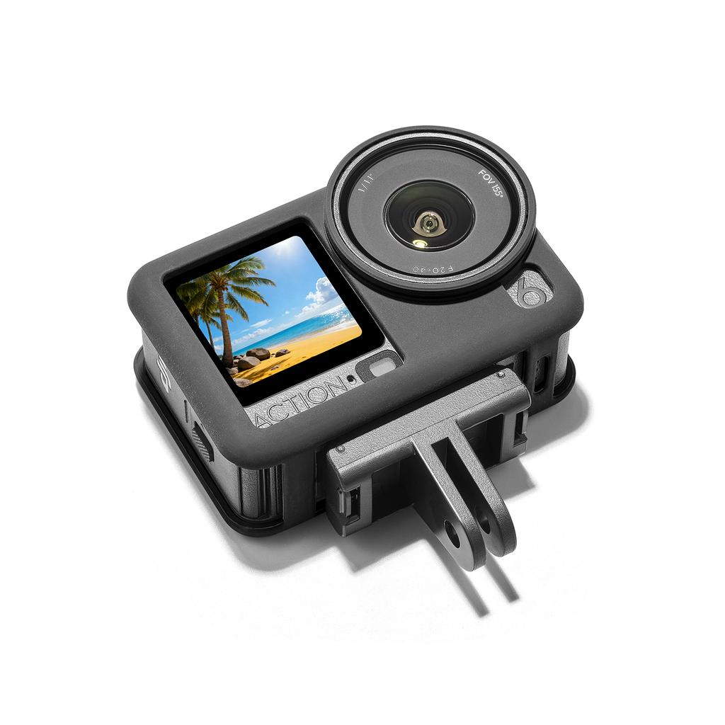 Étui de Protection en Silicone Pour DJI Osmo Action 6 Housse Protectrice antichoc avec Bouchon d'objectif Pour DJI Osmo Action 6 Accessoires Caméra