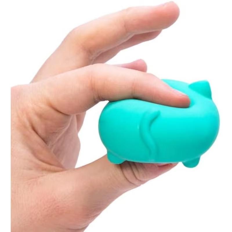 Schylling NEEDOH Cool Cat Squishy Spielzeug Langsamer Aufstieg Stressabbau Ball Sensorisches Fidget Spielzeug für Erwachsene Kinder Anti-Angst Sensorisches Spielzeug