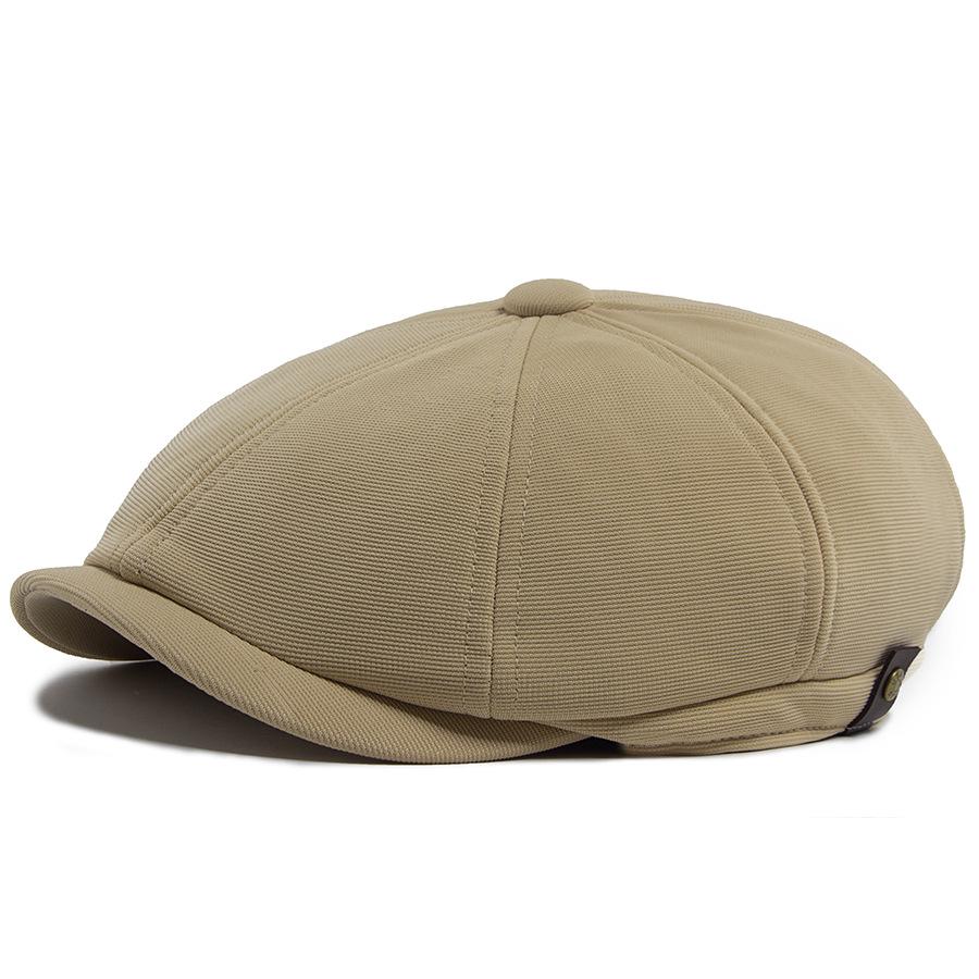 British Retro Octagonal Cap: Unisex Fashion Beret for Spring & Autumn - European & American Style Newsboy & Duckbill Design