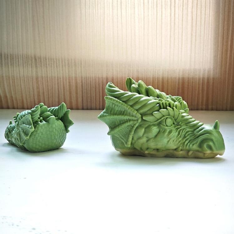 Dragon Head Shaped Candle Silicone Molds for Candle Soap Gypsum Decorations Home Desk Ornaments Epoxy Resin Craft