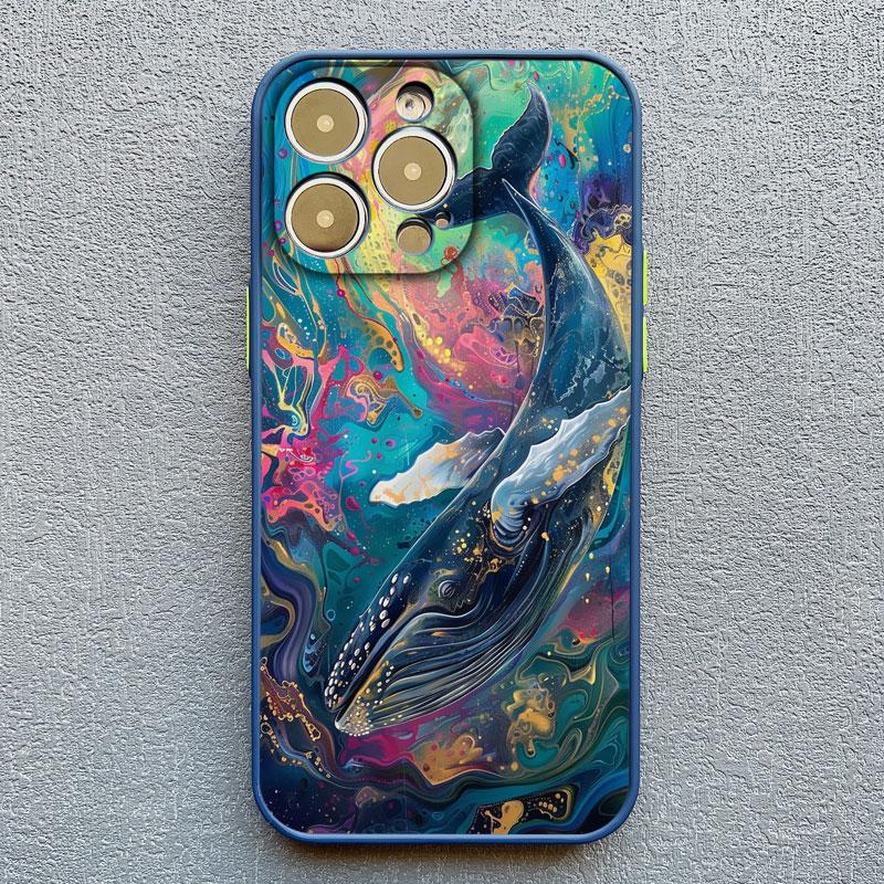 

Чехол для телефона «Китовый акула в космическом океане» для iPhone 16 15 14 11 12 13 Mini Pro Max Чехол 15 14 7 8 Plus X XR X Fundas Оболочка iphone 13 mini