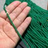 Perle Rotonde in Agata Verde Naturale da 3 mm di Alta Qualità per Collane/Braccialetti Fai-da-Te