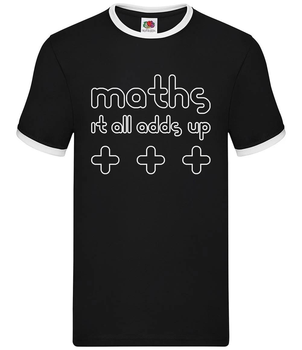 Maths It All Adds Up - Mens Ringer - Mathematician Mathematics Student XL