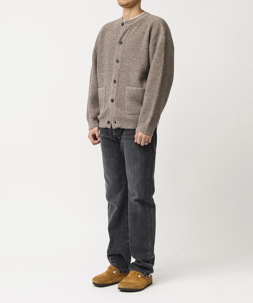 BEAT&SLNC Morrow Crewneck Cardigan (Mocha)