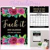 Engaging 2025 Calendar For Tired A Ss Women Featuring Beautiful Floral And Bird Designs Perfect For Mental Health Awareness