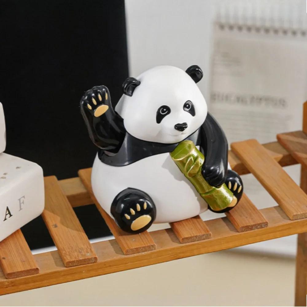 New Car Decoration Solar Energy Decoration Shaking Head Doll Cute Panda Shape Decoration Gift Creative Interior Automotive