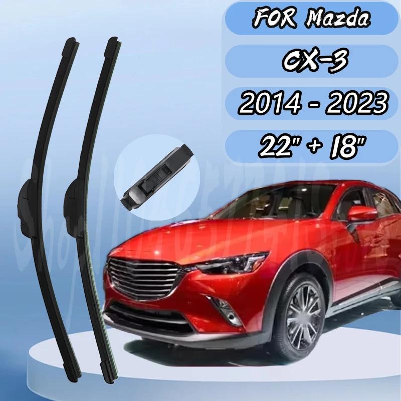 

For Mazda CX-3 CX3 2014 - 2026 Car Wiper Front Wiper Blades Windshield Windscreen Window Brushes Car Accessories 22 +18