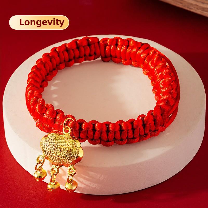 

Ошейник для собак на Новый год, красный, в китайском стиле, с подвеской в виде колокольчика на Новый год, регулируемый ошейник для кошек Size adjustable