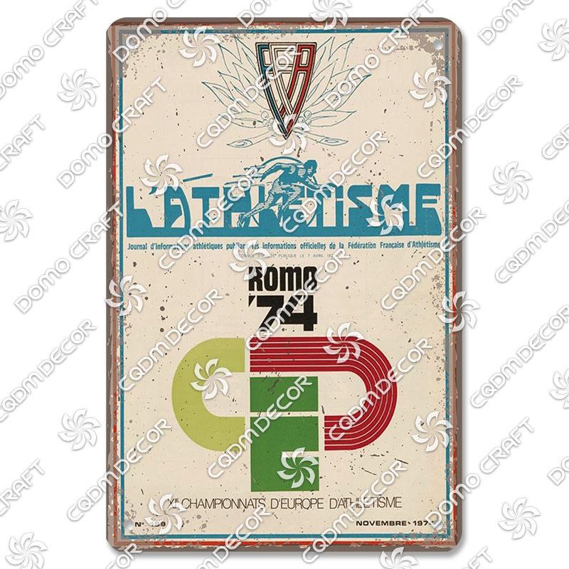 Run Race Poster Metal Plate Runner Run With Your Heart Running Shoes Metal Tin Signs Retro Wall Decor Club Gym Living Room Home