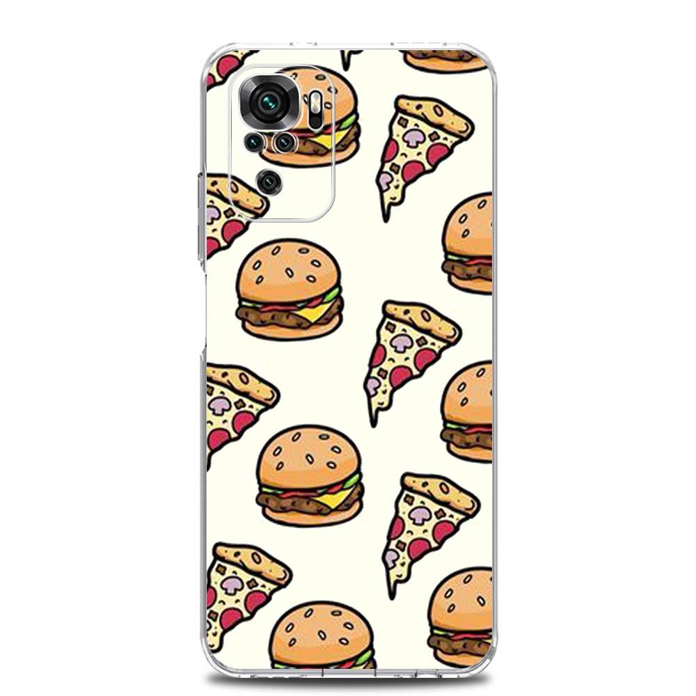 

Phone Case For Xiaomi Redmi Note 14 13 12 4G 9S 9 10 11 Pro Plus 5G 14C 13C 12C 10C 9A Clear Soft TPU Cover Pizza Best Friends Redmi Note 14 Pro 5G