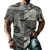 Men's Halloween Vintage Short Sleeve T Shirt Loose Breathable Summer Sports Streetwear Casual Everyday Top with Graphic Print