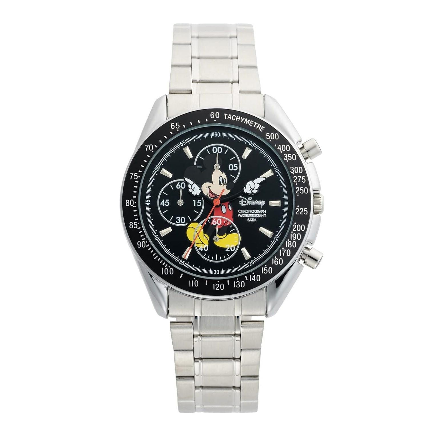 ANOTHER HEAVEN Часы Disney Микки Маус Винтажная Переизданная Модель SpeedMaster (черный)