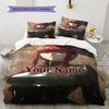 Dreams Name Custom Name Pattern Bedding Quilt Set Quilt Cover Pillowcase Home Birthday Gift(1 * duvet cover + 2 * pillowcase, without core)