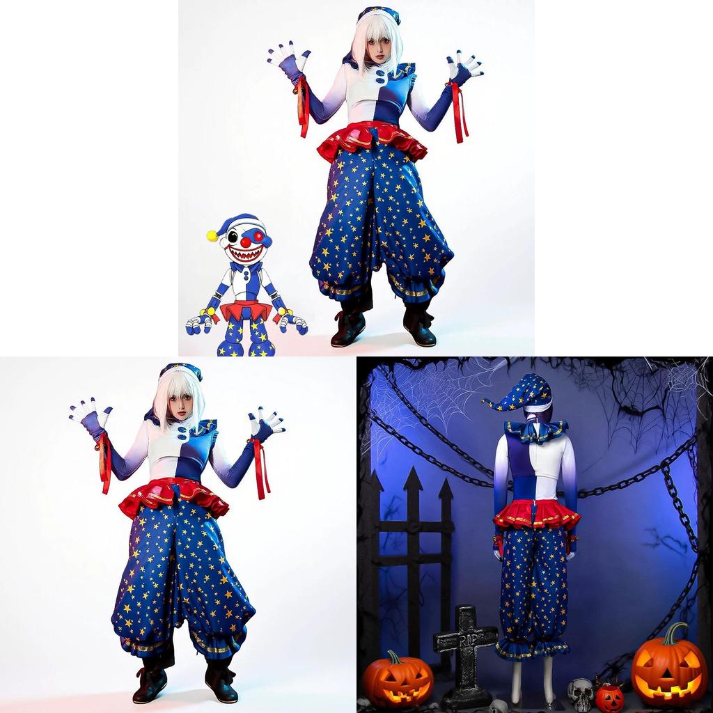 Five Nights At Freddys Security Breach Moondrop Cosplay Jacket And Pants With Game Theme For Party Cosplay