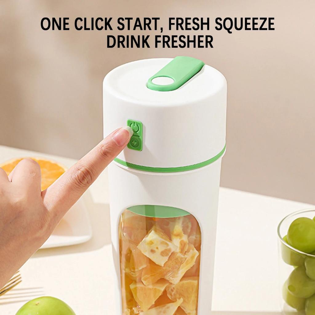 JOYBLISS Odšťavňovač na džusy USB napájený Mini přenosný Opakovaně použitelný Multifunkční mixér na džusy Velkokapacitní mixér pro Cestování v přírodě Cvičení