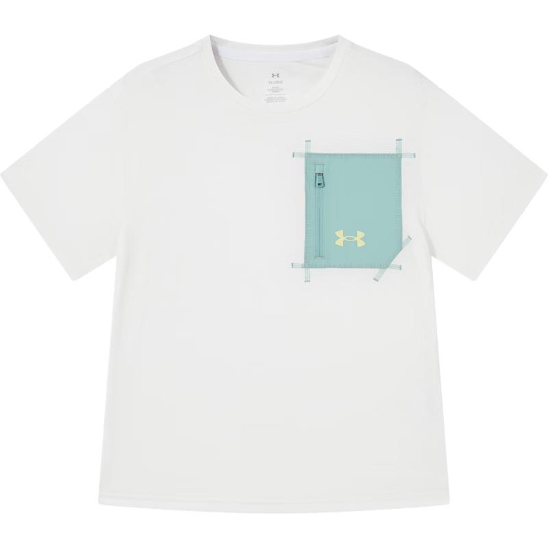 Детская дышащая футболка Under Armour с круглым вырезом и коротким рукавом 130