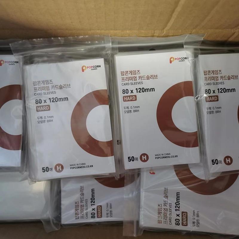 

50 шт. толщиной 0,2 мм корейские чехлы для карточек, защитная пленка для фотокарточек, плоская прозрачная пленка для карточек разных размеров