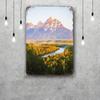 grand teton national park Funny Bar Metal Sign Retro Plaque Vintage Sign Alcohol Drinker Pub Club Kitchen Wall Decoration