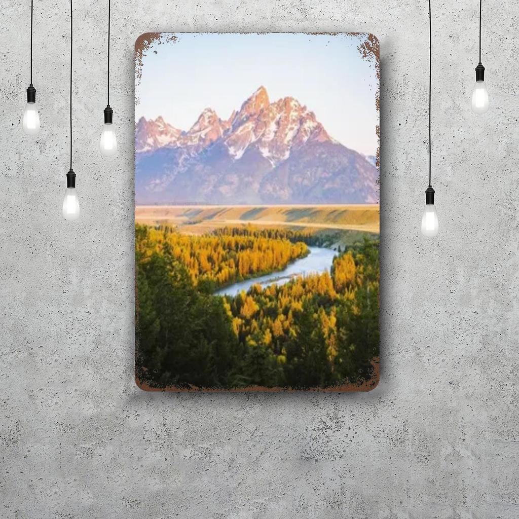 grand teton national park Funny Bar Metal Sign Retro Plaque Vintage Sign Alcohol Drinker Pub Club Kitchen Wall Decoration