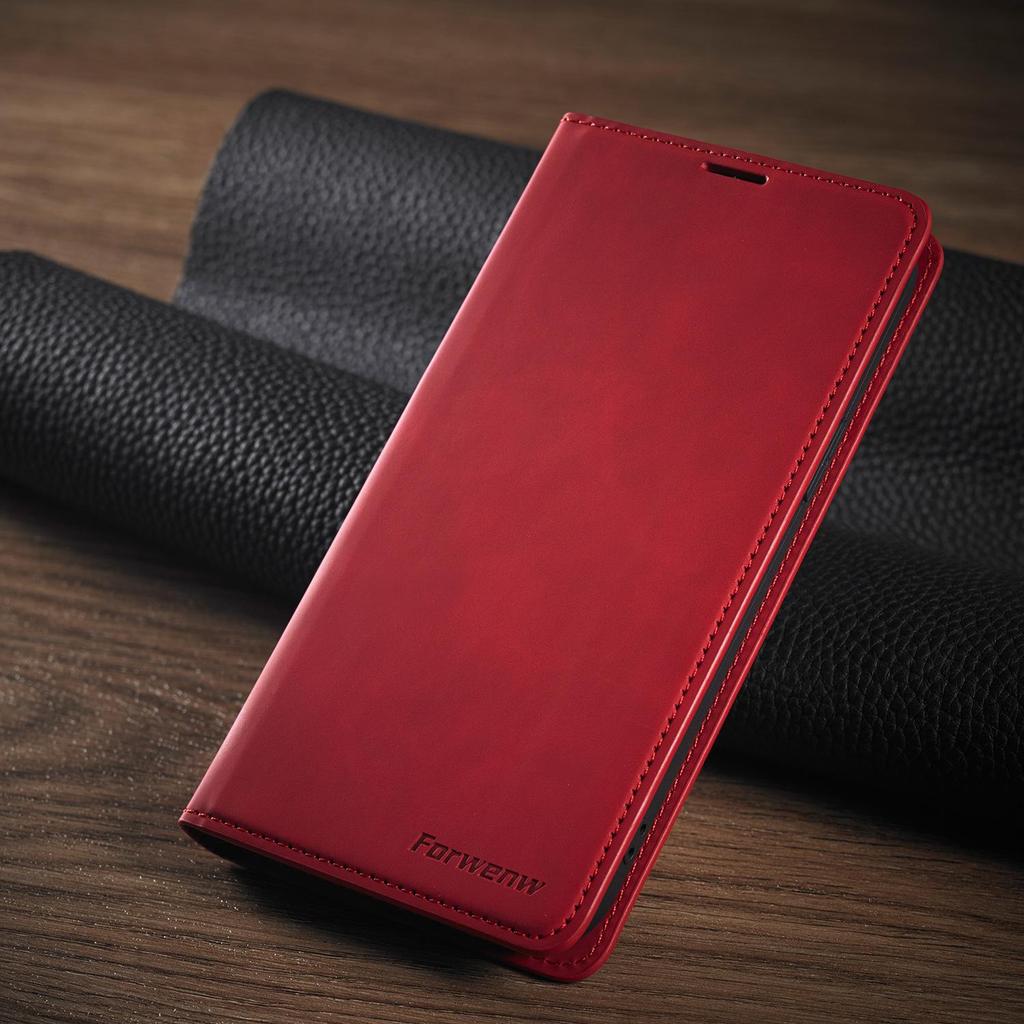 Custodia in Pelle per Apple iPhone 14/15 Pro Max: Business, Sensazione sulla Pelle, Cover Protettiva Anti-Caduta