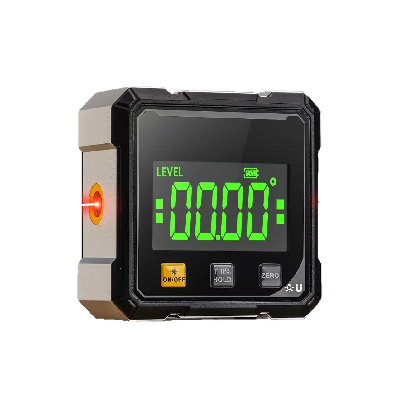 Magnetic Laser Inclinometer Digital Angle Measuring Digital Electronic Level Instrument Protractor Specially for Woodworkin чёрный