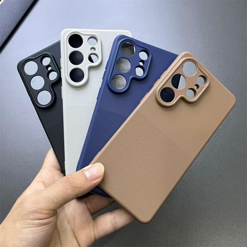 For Samsung Galaxy S26 Ultra S25 FE S24 Ultra TPU Matte Phone Case Camera Lens Protection Silicone Shockproof Back Soft Cover