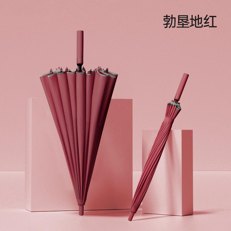 New Japanese and Korean 24-bone umbrella, enlarged and reinforced long-handled umbrella, large automatic rainstorm special wind-resistant double