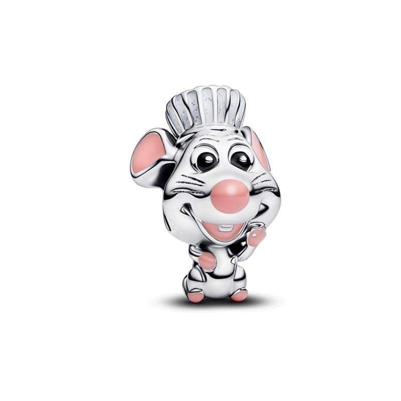 New Disney Charms Bracelet Winnie the Pooh Beauty and the Beast Dumbo Monsters Inc Jewelry for Women