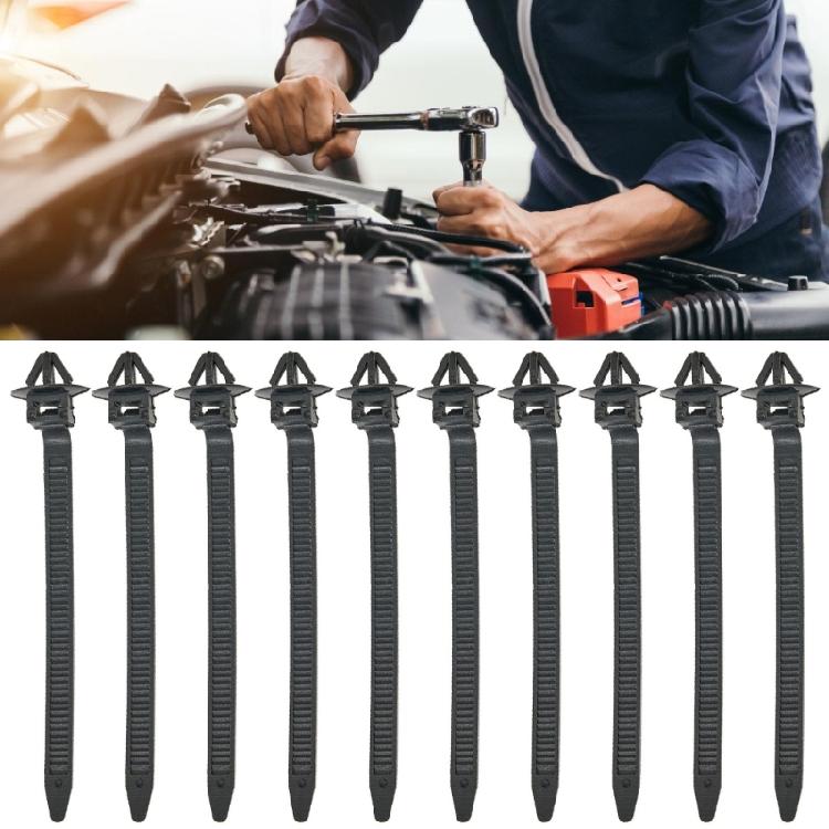 Sturdy Nylon Cable Zip Ties Cable Clips for Automotive Wire Bundling Quick Release Fasteners 80mm Long