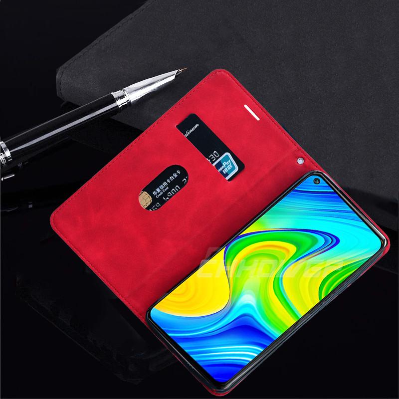 Starkt magnetiskt flip-läderfodral för Xiaomi RedMi Note 10 10s 9 9s 9a 9at 9t 9c 9c nfc RedMi 10 4g 5g Mjukt plånboksomslag Fundas