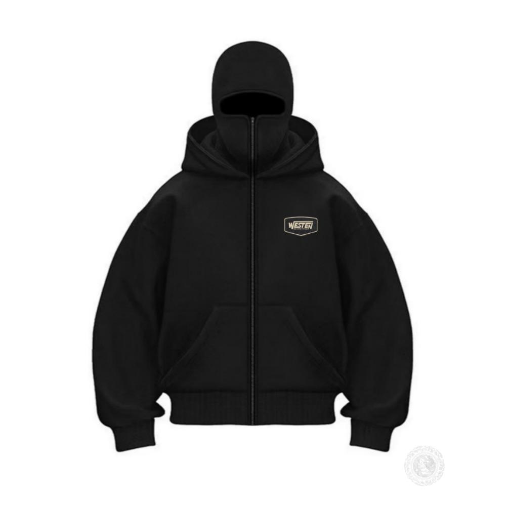 

Осень-Зима 2025 Новая Мужская и Женская Повседневная Спортивная Одежда с Дизайном Маски с Капюшоном, Спортивная и Модная XXL чёрный