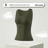 2025 Women's Mulberry Silk Warm Vest: Beautiful Back Design & Built-in Bra
