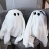 White Ghost Dog Pillow Cute Bat Throw Pillow Comfortable Halloween Plush Toy  Bedroom