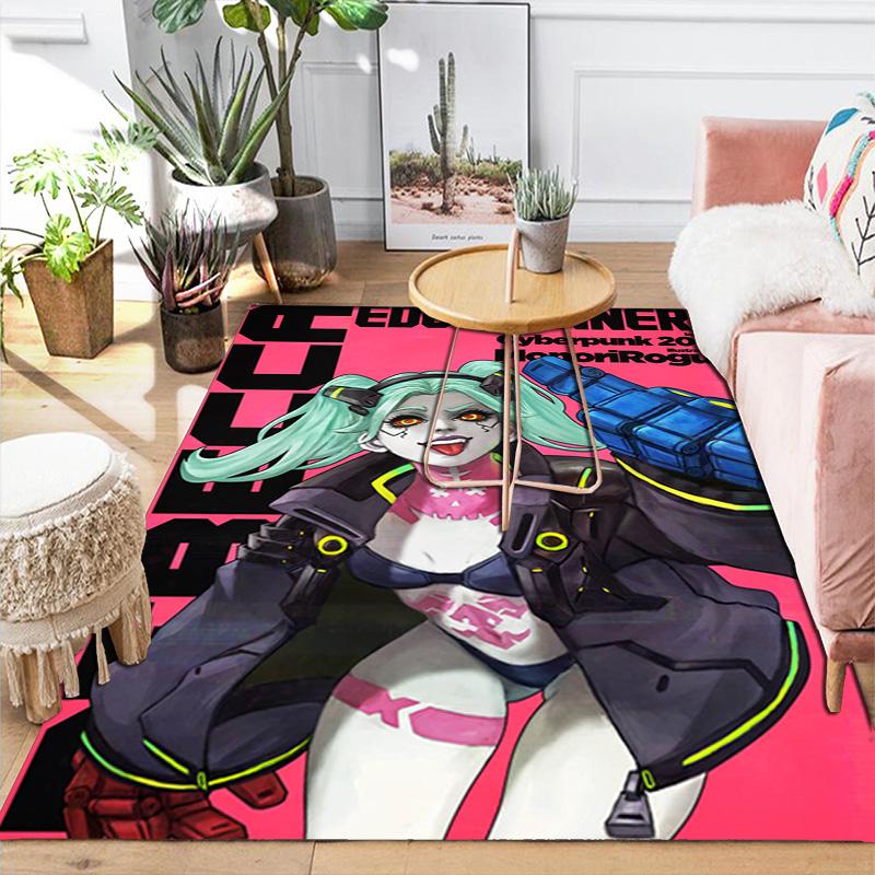 Cyberpunk Rebecca Rug Floor Mat for Living Room or Bedroom Soft and Comfortable Carpet a Gift for Birthday and Holiday.MFF0918579