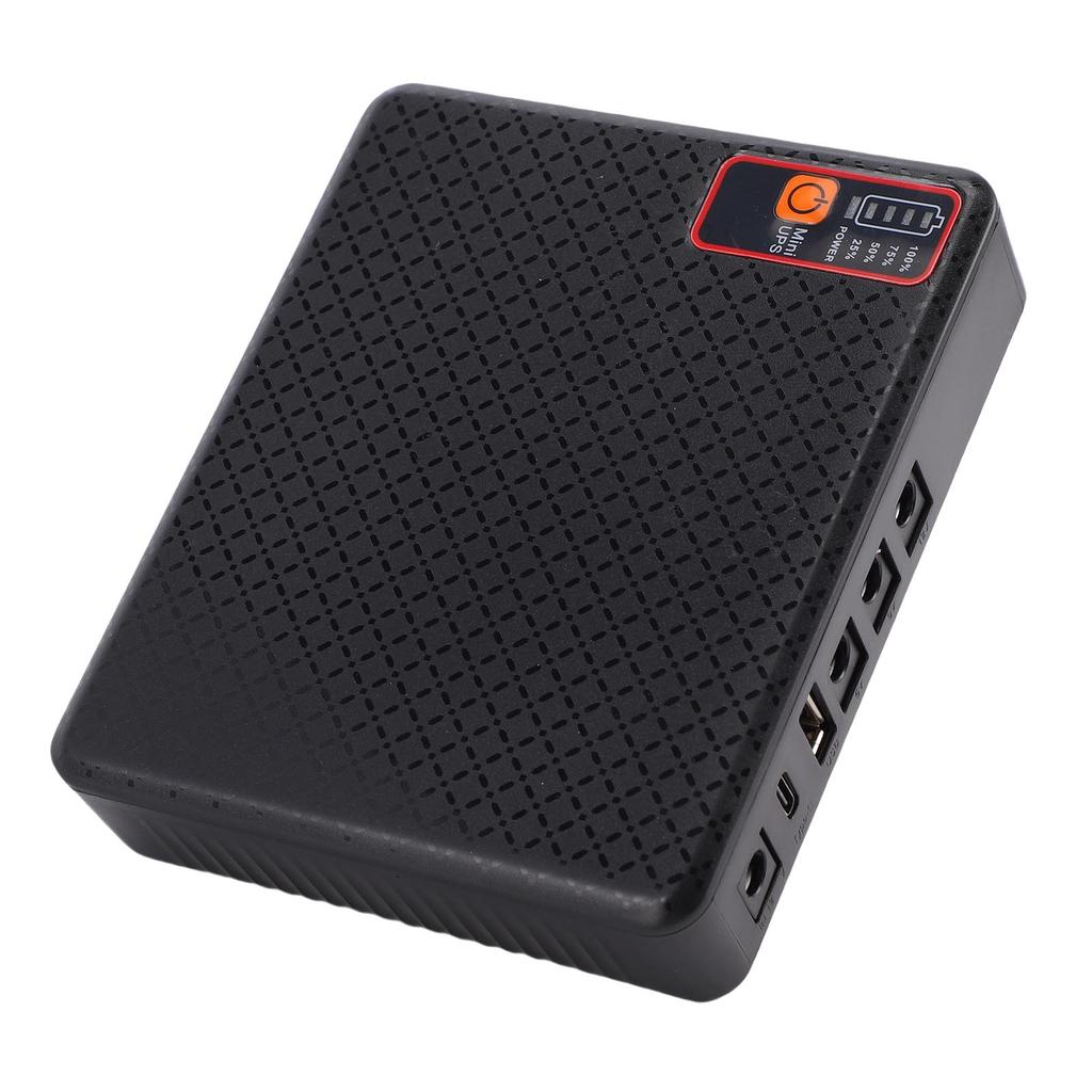 Small UPS 12000mAh 18W 5V Type C and USB Ports 5V 9V 12V DC Port Backup Uninterruptible Power Supply for Router Modem