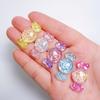 100pcs Transparent Kawaii Simulation Candy Resin Cabochon Mini Food Flatbacks DIY Embellishments for Doll House Decoration