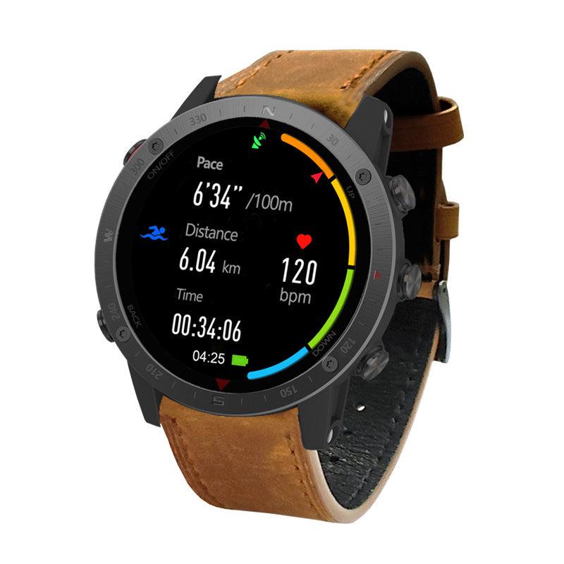 Songlu Waterproof GPS Smartwatch with Compass for Diving, Swimming, Running, Cycling, Fishing & Mountaineering