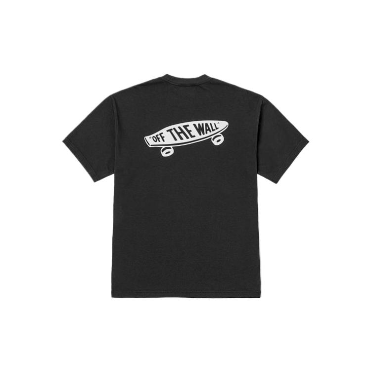 Vans Back Logo Printed Fashion Simple Trendy Short Sleeve T-Shirt Unisex Tops VN000PF5BLK S 4293₽