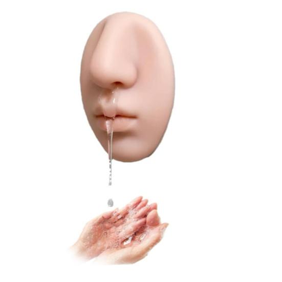 Yousheng Näsa Form Väggmonterad Tvåldispenser med Stark Självhäftande Baksida Lätt att Klämma Silikon Flytande Tvålpump