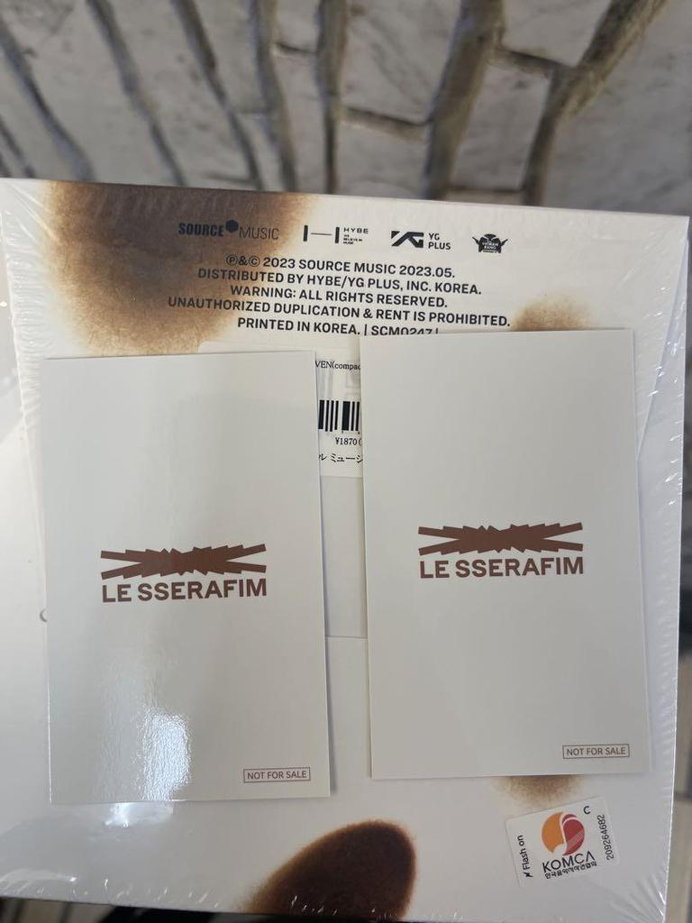 [USED] Le SserafimLe Seraphimunfergiven HMVRakidro