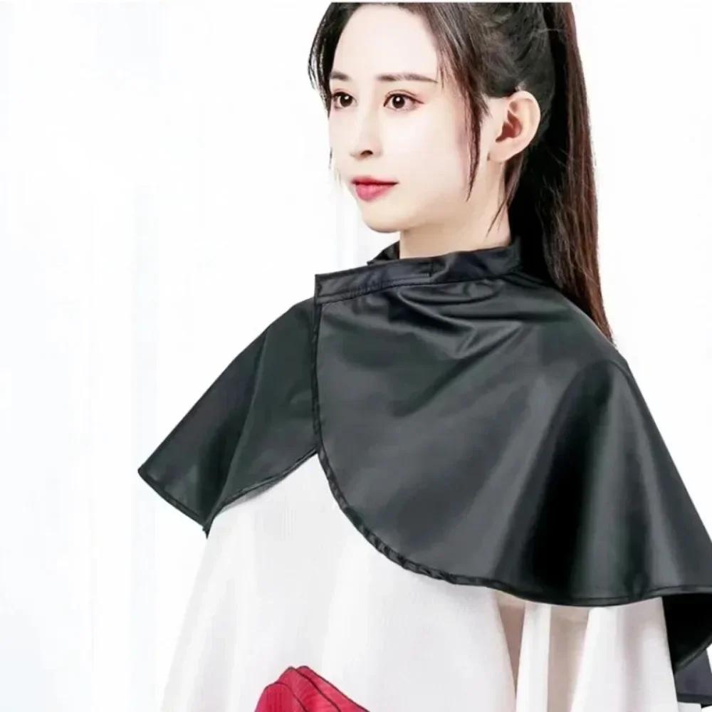Hair Dye Tools Short Square Black Hairdressing Salon Barber Hair Cutting Cape Cloth Wrap Hairdressing Cape Barber