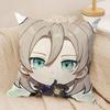 Albedo Cute Cute Genshin Impact Cushion Cover Silky Short Plush Invisible Zipper Dustproof Sofa Pillow Case For Home Decor