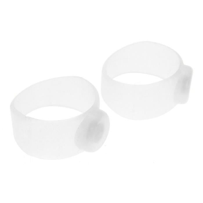 Pair Toe Ring - Transparent White - Comfortable - Slimming