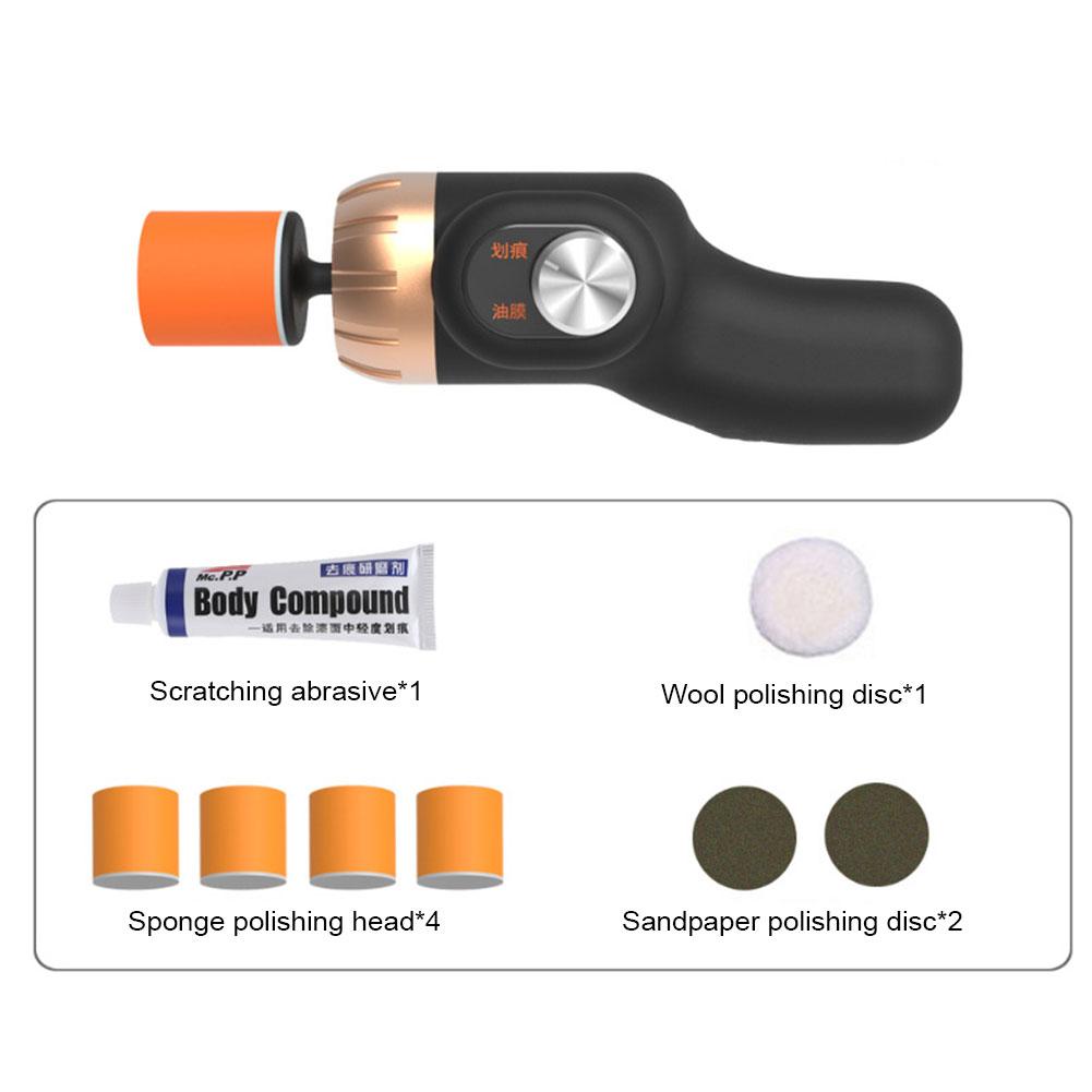 Electric Car Scratch Repair Remover Polishing Machine Adjustable Speed Sanding Waxing Beauty Mini Polisher Car Maintenance