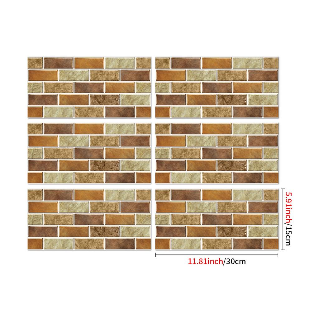 25Stlye Marble Simulated Brick Pattern Wall Sticker Self-adhesive Waterproof Room Decoration Sticker Wall Decoration