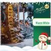 LED Christmas Climbing Ladder Lights with USB Santa and Colorful Stars for Outdoor Decoration