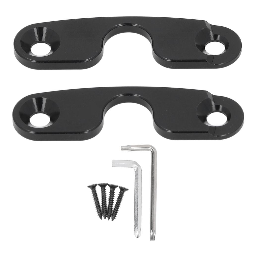 Verbessertes Sonnenblenden-Reparaturset Aluminiumlegierung Hochleistungs-Sonnenblenden-Befestigungsclips für JK 2018 für JL JLU 2018 2023