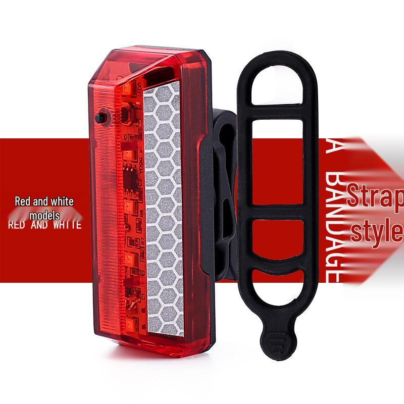 NQY USB Rechargeable Rainproof Bicycle Taillight with Long Battery Life
